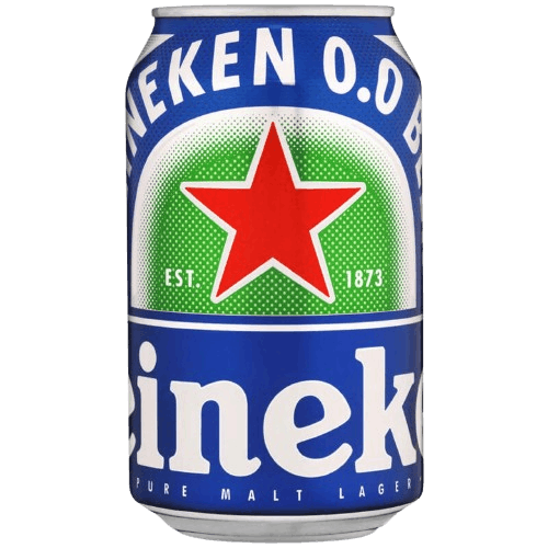 Heineken 0.0 non-alcoholic lager can